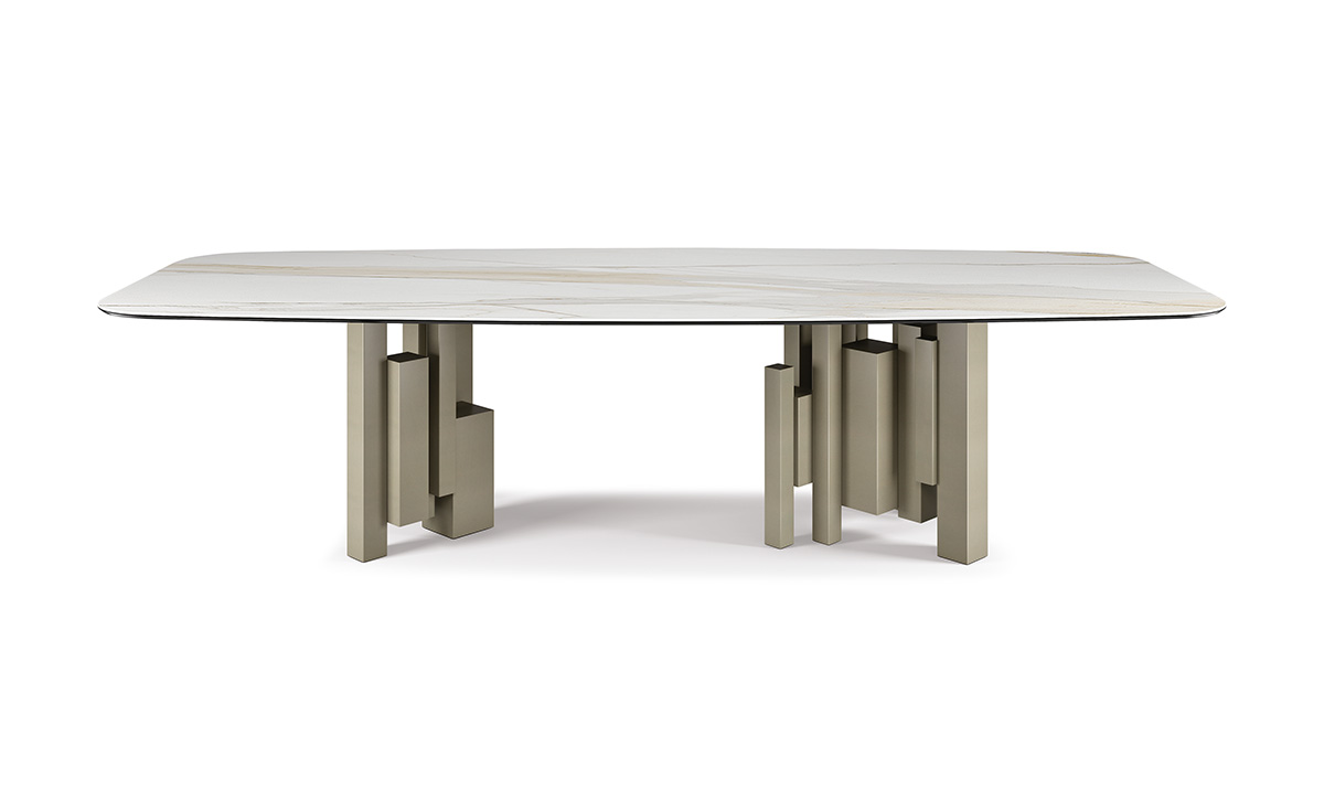 GMGK43○cattelan italia / カッテラン イタリア Scac Skyline Rectangular Wood Dining Table by Cattelan Italia