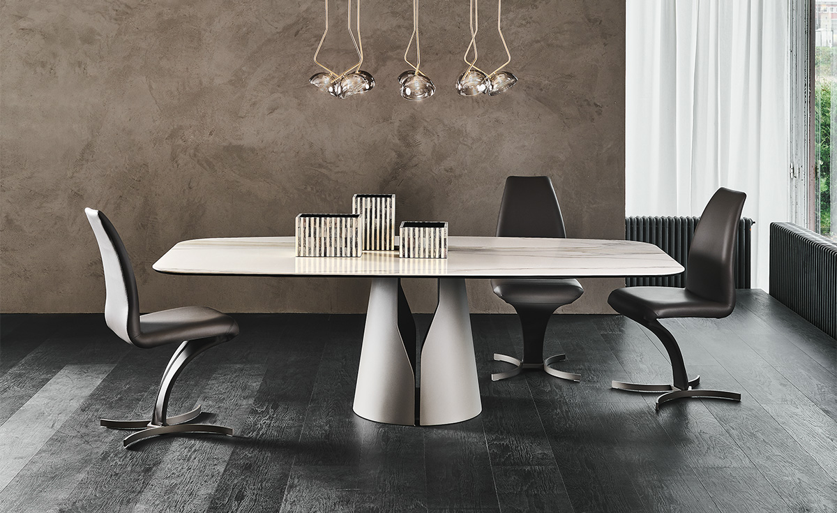 km06 glossy golden calacatta | materiali ceramic | Cattelan Italia