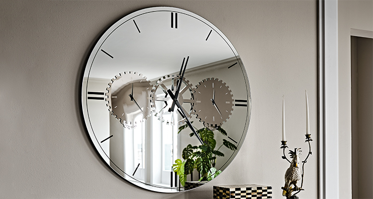 Fashion In The City Orologio Da Parete 3D Fai-da-te Con Specchi Acrilici E Numeri Adesivi – Colore Argento