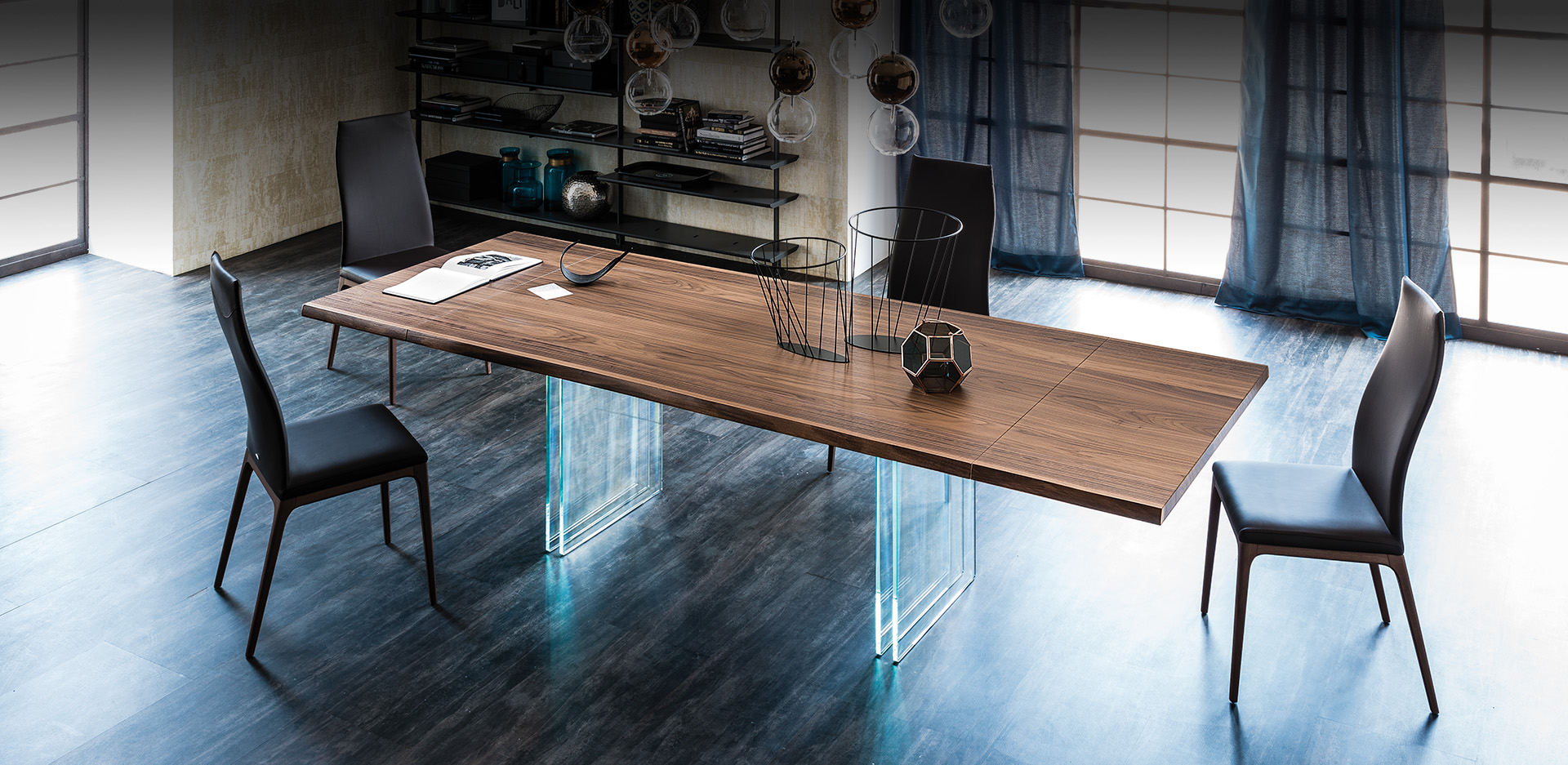 Mesa de comedor extensible madera Ikon Cattelan