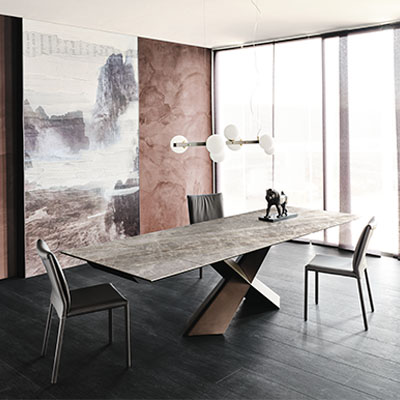 Gotham Keramik drive table | Extendible tables | Cattelan Italia